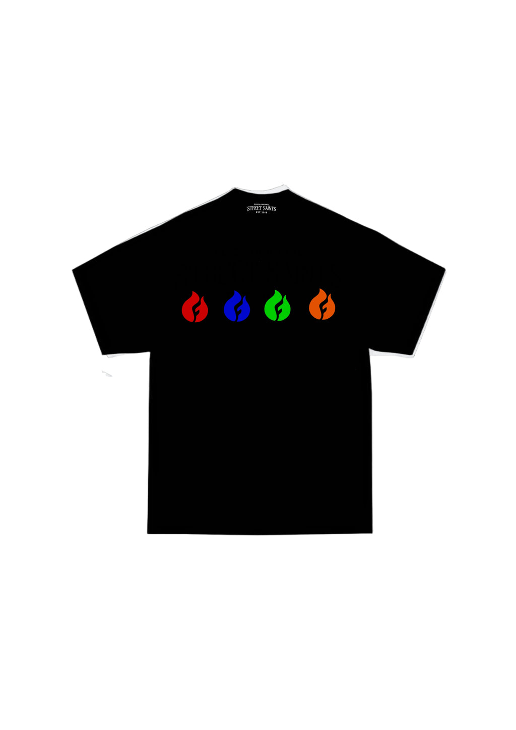 SS - Quad-Flame Black T-Shirt