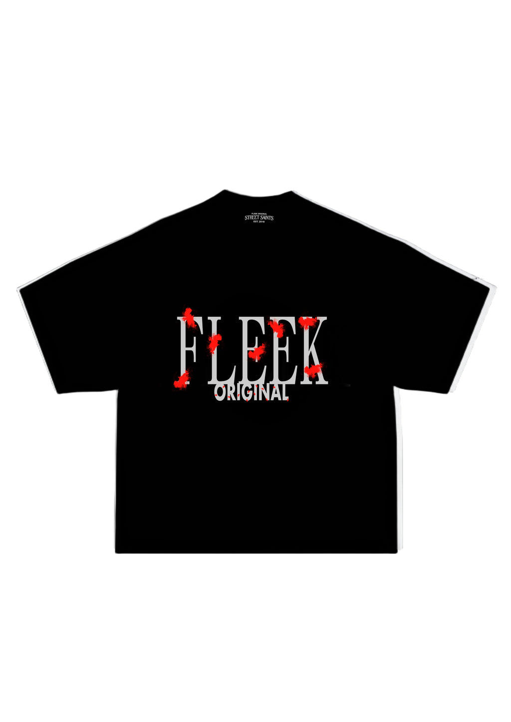 SS - Red Monarch  Street Cat Black Crop T-Shirt